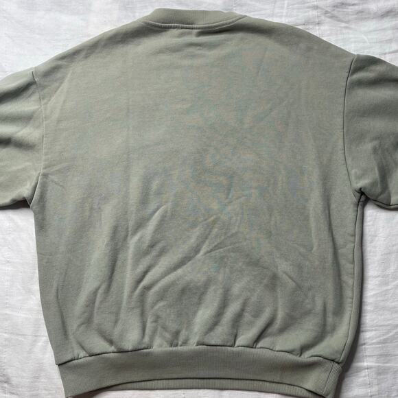 Alo Accolade Crewneck Sweatshirt Limestone Size Small Women's Athleisure Comfy - Picture 2 of 8